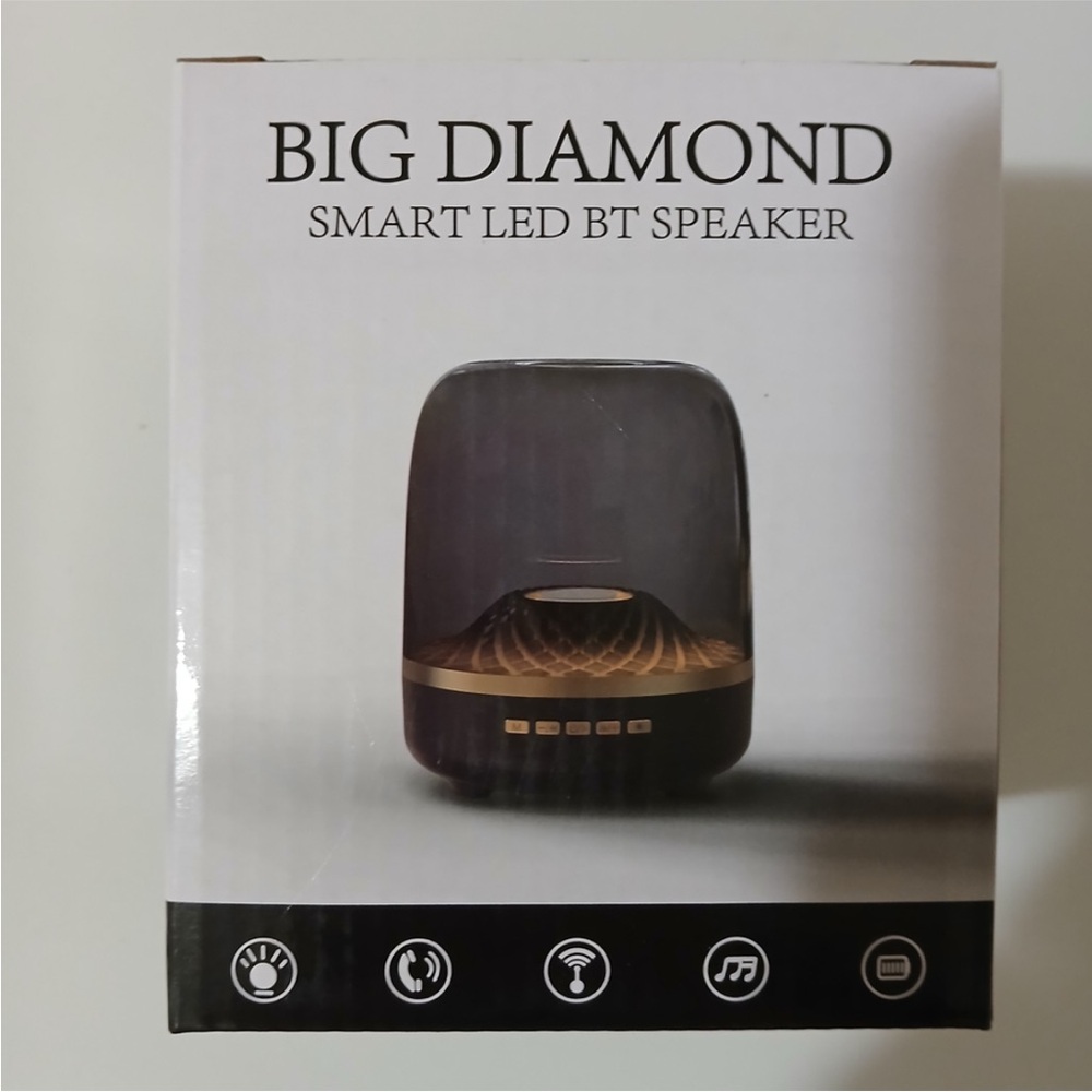 Big Diamond Smart LED Bluetooth Speaker with Light Effects